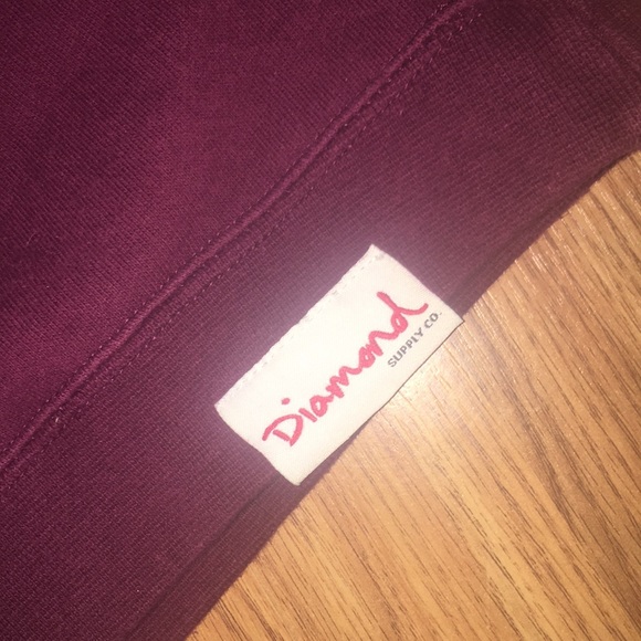 Maroon MEDIUM Diamond Supply Company Crewneck - Picture 4 of 4